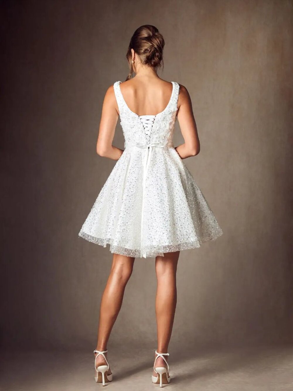 White Mini Dress - Picture 2 of 7